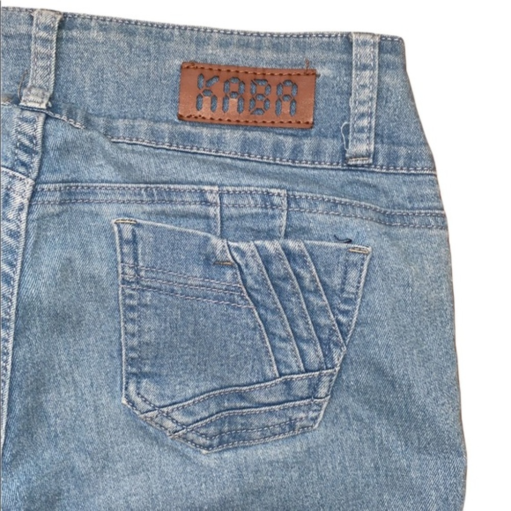 Kaba Distressed Denim Blue Jeans sz 7
